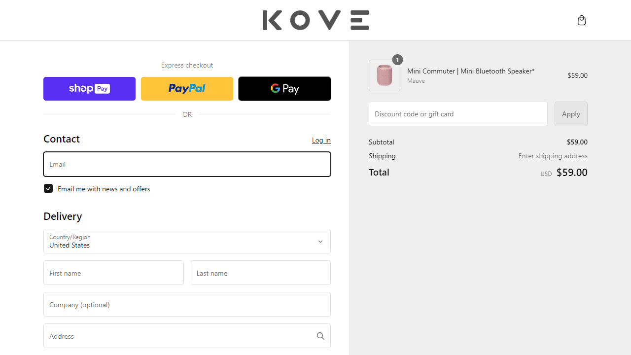 How to apply Kove Audio coupon code